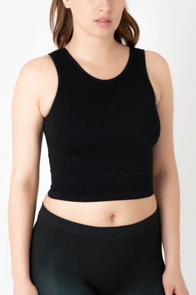 Gigotto Seamless Ripli Crop Tişört Miorre 001-001214