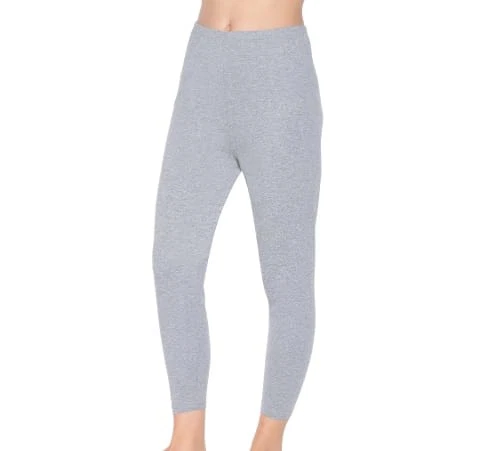 Gri 3'lü Paket Likralı Battal Beden Uzun Kadın Tayt Yıldız 3637