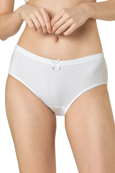 Kadın 10lu Paket Ribana Esnek Pamuklu Yüksek Bel Bato Külot Özkan 0305