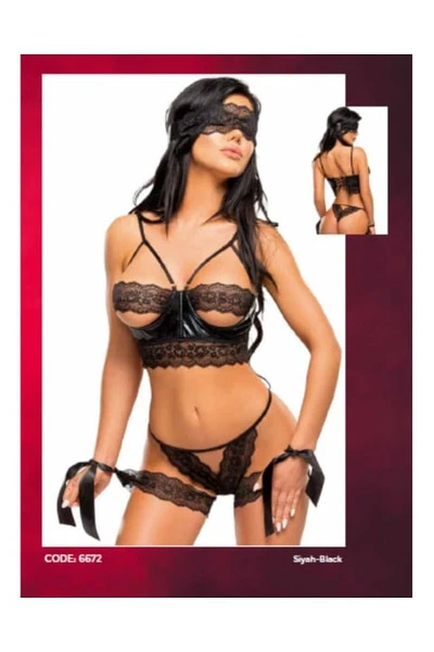 Dantel Kelepçeli Fantezi Sütyen Takımı MGP6672