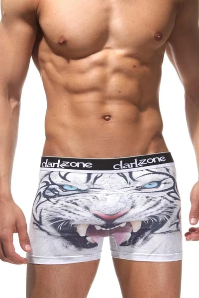 Kaplan Desenli 3D Beyaz Boxer Darkzone DZN1092