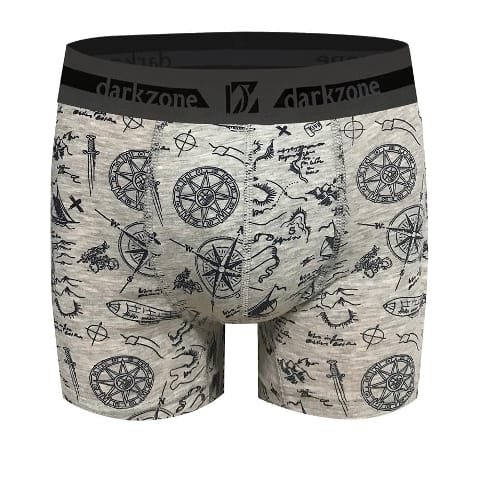 Keşif Desenli Gri Erkek Boxer Darkzone DZN2666