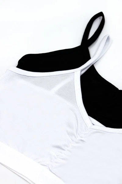 Kız Büstiyer Likralı V Yaka Büzgü Detayli Pedsiz %96 Pamuk ÖTS 6142 - 6 ADET