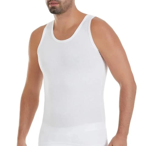 Klasik 3'lü Paket Bambu Beyaz Erkek Atlet Yıldız 315