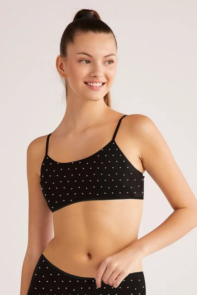 KOM Polka Puantiyeli Büstiyer