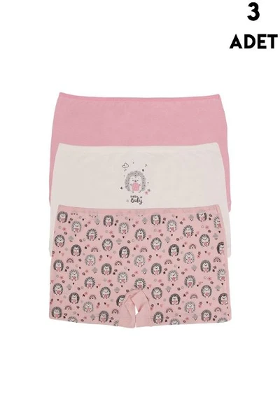 Kız Çocuk Boxer 3'lü Paket Koza Biat KZ77500-292
