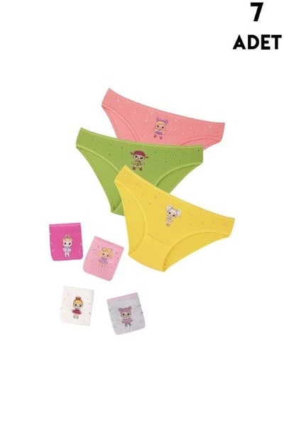 Kız Çocuk Külot 7 Adet Koza Biat KZ79500-15