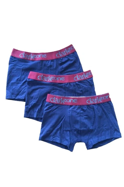 Lacivert 3'Lü Erkek Çocuk Boxer Darkzone 0009