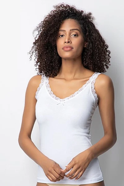 Likralı Dantelli Kadın Atlet 3286 Donex 3286