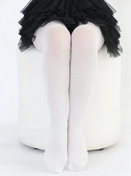 Mikro 50 Taşlı Çocuk Külotlu Çorap Beyaz Daymod D2144004