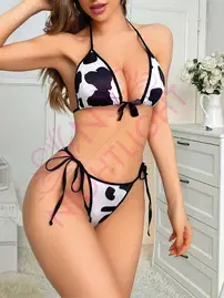 Dalmaçyalı İpli Fantazi Sütyen Takım NightLight 7035