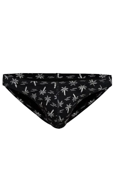 Palmiye Desenli Siyah Erkek Slip Darkzone DZN6478