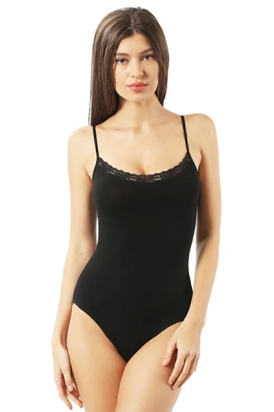Pamuklu Dantelli İnce Askılı İp Askılı Çıtçıtlı Kancalı Body Özkan 0568
