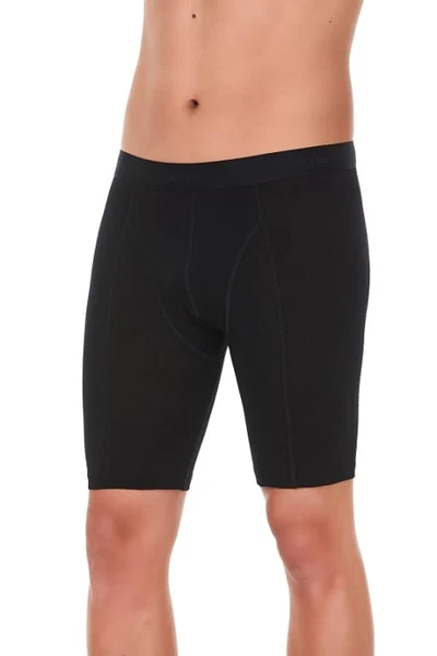 Siyah 3'lü Paket Uzun Modal Erkek Boxer Yıldız 161