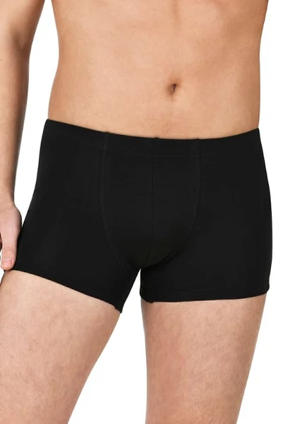 Siyah Erkek Pamuklu Likralı Süprem Esnek Rahat Boxer Şort Özkan 12024