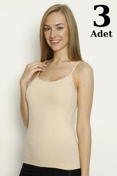 Ten İp Askılı Ten Atlet 3lü Paket Arma Yıldız 3304 - 3 ADET