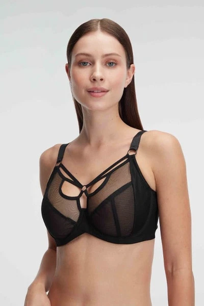 Tüllü Balenli Desteksiz Dolgusuz Yaka Detaylı Toparlayıcı Küçültücü Sütyen Anıl 3788