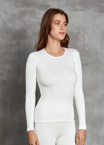 Viloft Termal Bisiklet Yaka Kadın T-Shirt Doreanse 8583