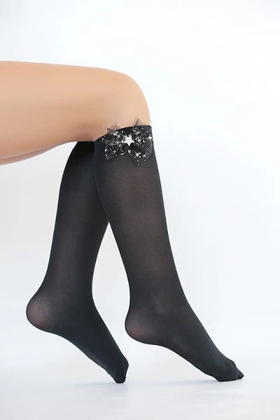 Yıldız Çocuk Dizaltı Çorap Siyah Daymod D2242023