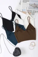 4 lü Paket Askılı Bluz Crop Angelsin MS 3910 Çok Renkli Çok Renkli detay görünüm