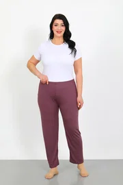 Akbeniz Büyük Beden Tek Alt Kadın Pijama Akbeniz 27555