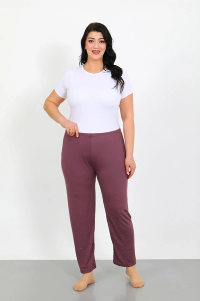 Büyük Beden Tek Alt Kadın Pijama Akbeniz 27555