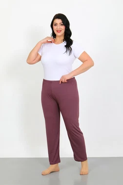 Akbeniz Büyük Beden Tek Alt Kadın Pijama Akbeniz 27555 - Alternatif Görünüm
