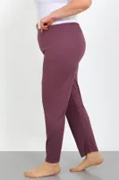 Büyük Beden Tek Alt Kadın Pijama Akbeniz 27555 Mürdüm farklı açı