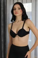 Siyah Destekli Balenli Kadın Sütyen Akbeniz 2011 Siyah farklı açı