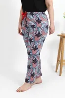 Desenli Pamuklu Büyük Beden Alt Kadın Pijama Akbeniz 27557 Somon farklı açı