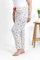 Büyük Beden Pamuklu Kadın Alt Pijama Akbeniz 27558  Ekru farklı açı