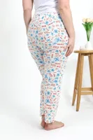 Büyük Beden Pamuklu Kadın Alt Pijama Akbeniz 27558  Ekru görsel 4