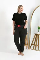 Tek Alt Pamuklu Büyük Beden Kadın Pijama Akbeniz 27559