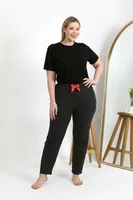 Tek Alt Pamuklu Büyük Beden Kadın Pijama Akbeniz 27559 farklı açı