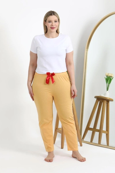 Pamuklu Büyük Beden Alt Kadın Pijama Akbeniz 27559