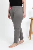 Pamuklu Büyük Beden Kadın Alt Pijama Akbeniz 27559 Gri Vizon detay görünüm