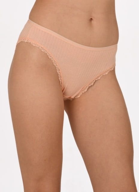 Bambu Derby Dantelli Kadın Bikini Külot Anıt 3890 - 10 Adet