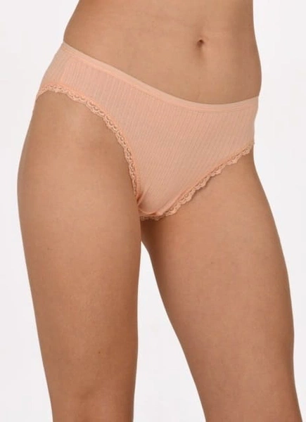 Bambu Derby Dantelli Kadın Bikini Külot Anıt 3890 - 10 Adet