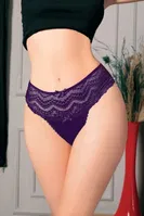 Bantı Dantelli Lacivert Seksi Kadın Külot NightLight 9165-4 Lacivert detay görünüm