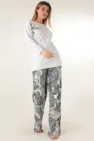 Bayan Pijama Takımı Miorre 001-015114 Ekru görsel 8