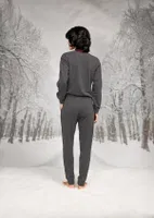 Beli Lastikli Uzun Kollu Sweatshirt Pantalon Takım Doreanse 26K4094 detay görünüm