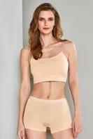 Penye Kadın Boxer Külot 12'li Berrak 11556 Ten