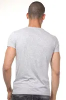 Gri Bisiklet Yaka Erkek T-Shirt Darkzone 8503 Görsel detay görünüm