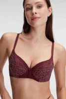 Bordo Dantelli Sütyen String Takım Anıl 4839 Vişne görsel 4