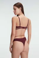 Bordo Dantelli Sütyen String Takım Anıl 4839 Vişne farklı açı