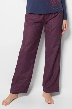 DOREMI Bordo Ekose Pijama Altı Doremi 002-000860 - Alternatif Görünüm