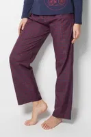Bordo Ekose Pijama Altı Doremi 002-000860 Bordo farklı açı