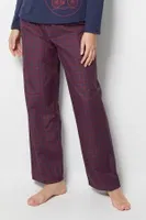 Bordo Ekose Pijama Altı Doremi 002-000860 Bordo görsel 4