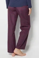 Bordo Ekose Pijama Altı Doremi 002-000860 Bordo görsel 5