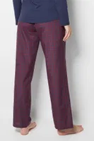 Bordo Ekose Pijama Altı Doremi 002-000860 Bordo görsel 6